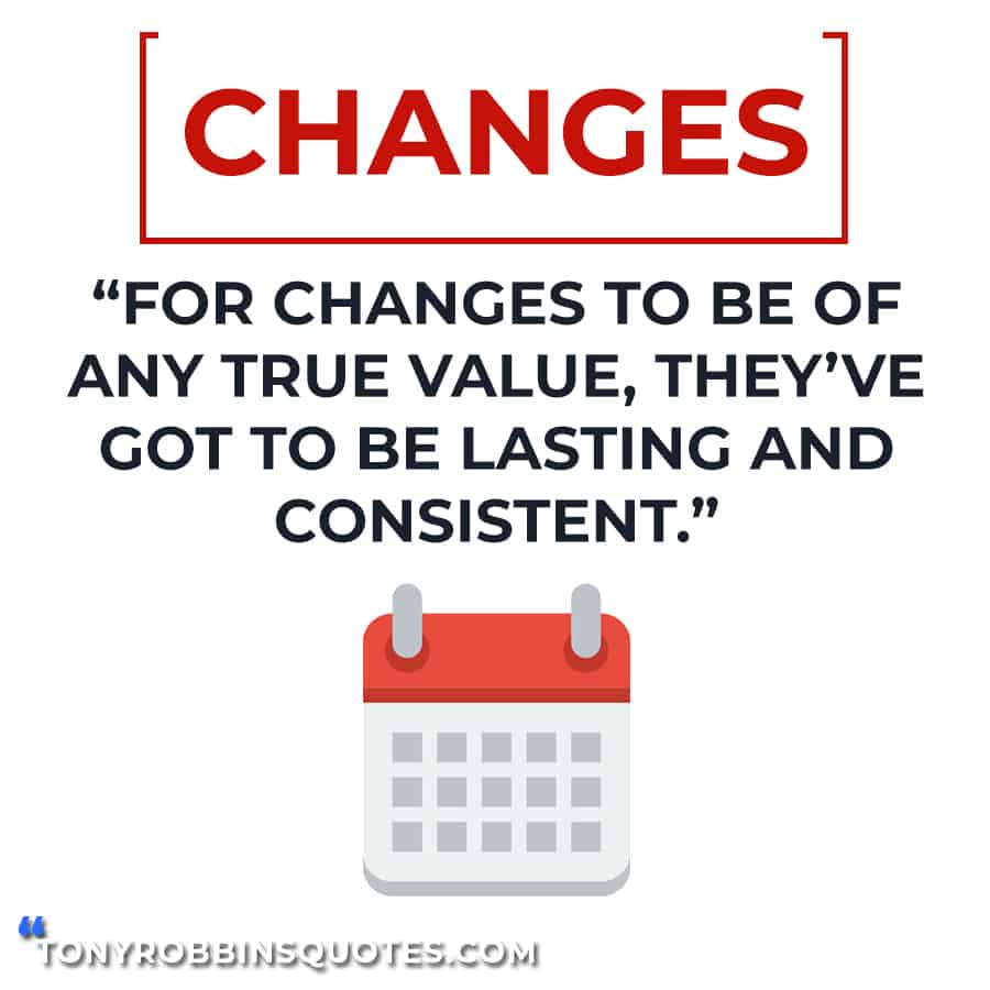 how to change quote by tony robbins